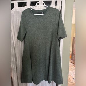 🍂ADRIENNE VITTADINI Green Midi Dress with Pockets US L